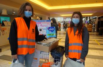 Les bénévoles de la BABS collectent des protections hygiéniques 